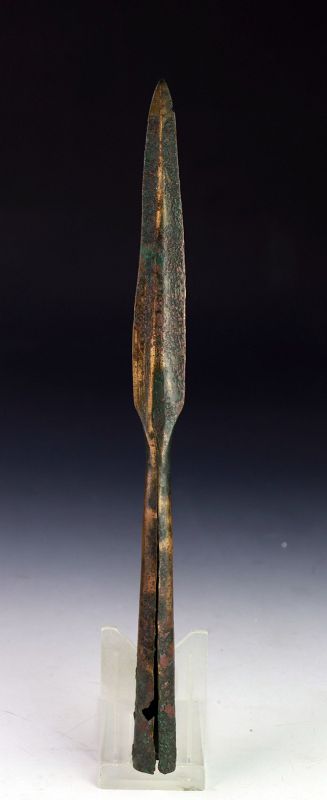 Choice Grecco Persian socketed Bronze Spear Head, 1st mill. BC