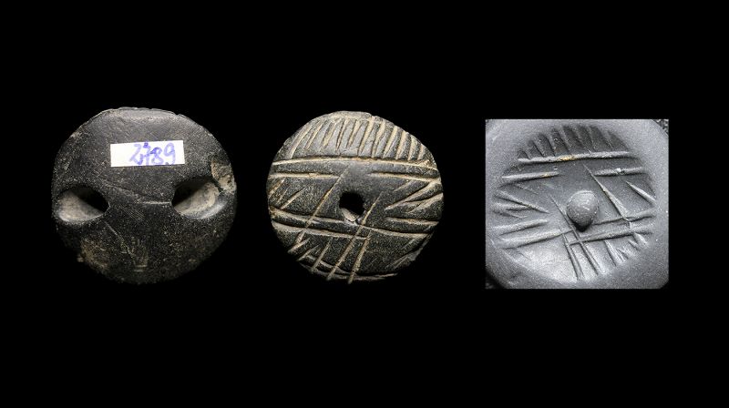 Massive stone stamp seal, Mesopotamia c. 4th. mill. BC