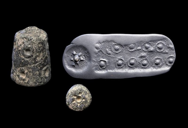 Large & scarce Pre-Dynastic late Uruk cylinder stamp seal!