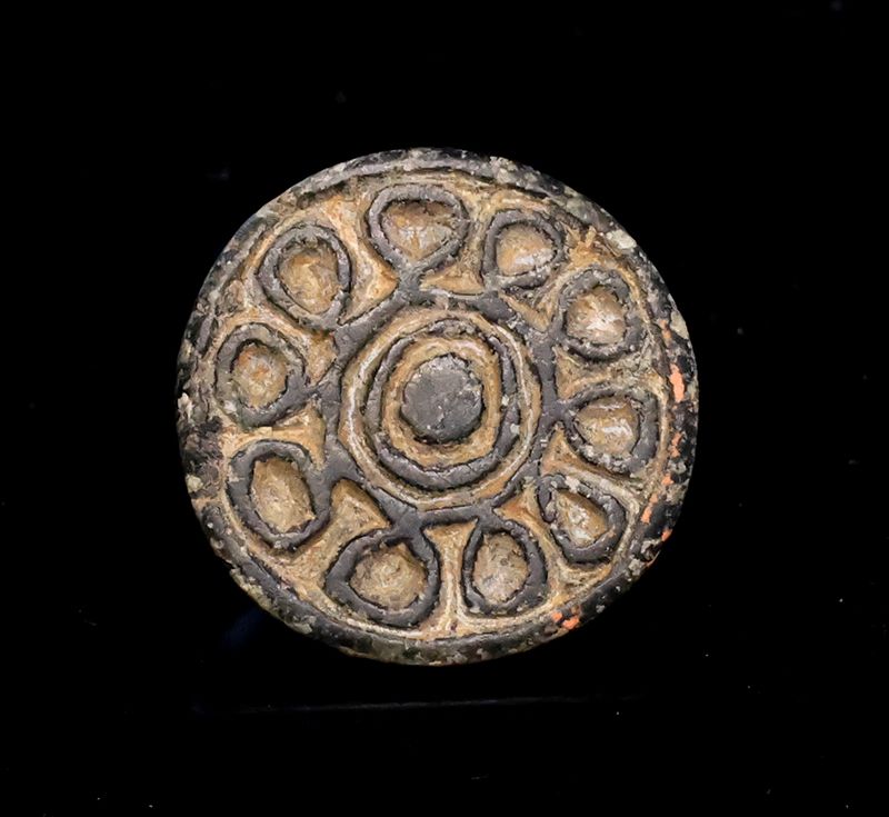 Superb Uruk Stamp seal, East Anatolian 4th.-3rd. mill. BC