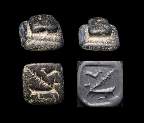 Good Anatolian stamp seal w handle, 2nd.-1st. mill. BC