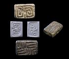 Large Bifacial tablet seal w Labyrint & Scorpion, 4th.-3rd. mill. BC