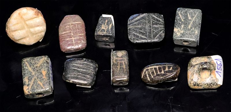 10 Mesopotamian stone stamp seals, Halaf & later periods!