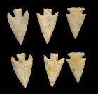 P.F. Wulff collection: 3 superb Indian neolithic silex projectiles