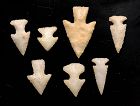 Wulff coll: Group of 7 superb hardstone projectiles Cowly County