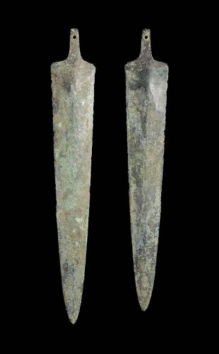 Large Tanged Bronze Dagger, Ancient Near East, 2nd. millenium BC