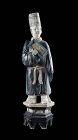 Large Chinese Ming Dynasty pottery figure of Attendant