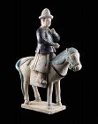 Large pottery model of Ming Dynasty Military officer