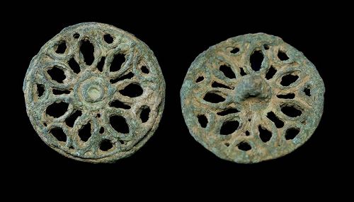 55 mm. XL bronze openwork compartement seal, Bactrian, 3rd. mill. BC