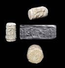 Massive stone Mesopotamian cylinder seal, c. 4th. mill. BC