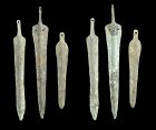 Fine lot of three ancient Near East Bronze Daggers, 3rd.-2nd. mill. BC