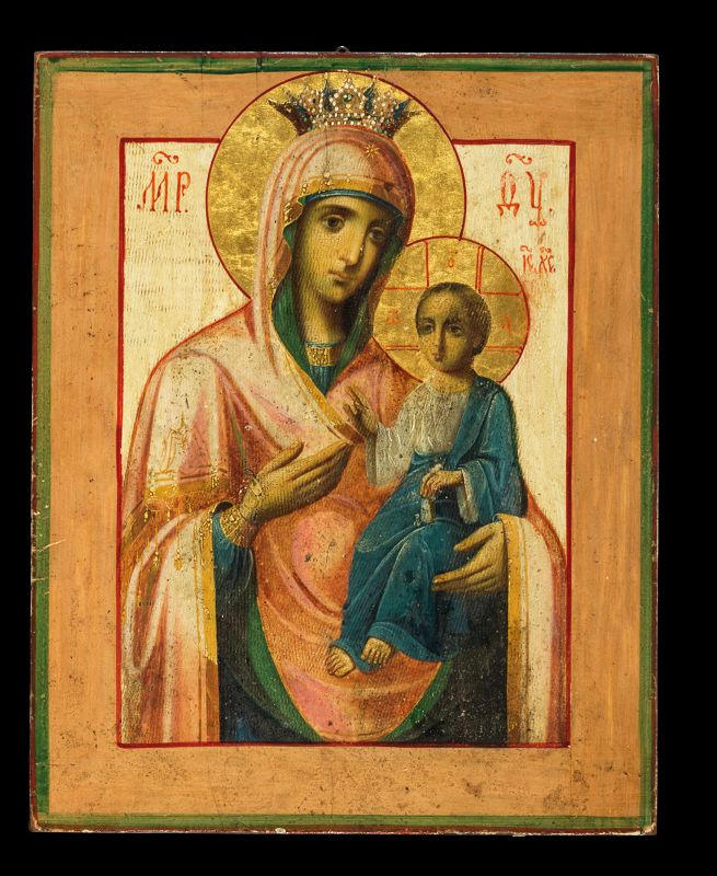 Rare sealed and dated Greek Gilt Icon from the Athos Monastery 1892!