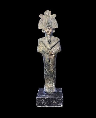 Large gilt bronze statue of Osiris, Egypt, Saite Period, 627 - 525 B.C