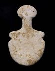 Rare and choice Anatolian 'violin' marble stone idol, 2700-2300 B.C.