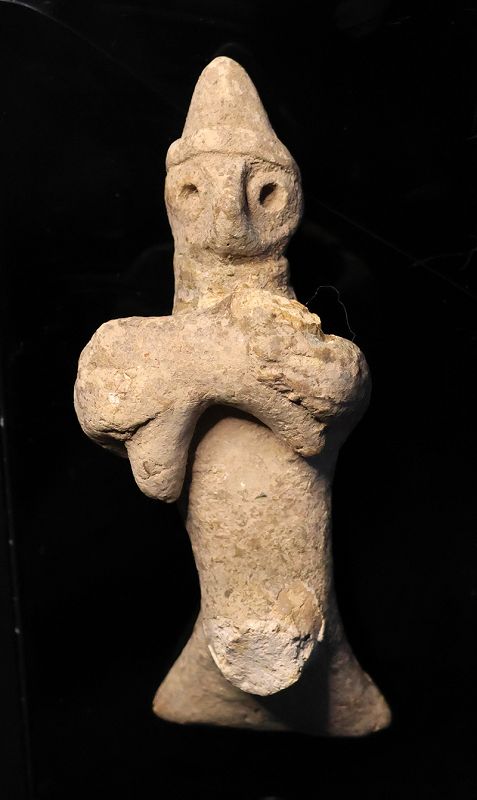 Rare Syro-Hittite bird-man holding animal, 2nd. mill. BC