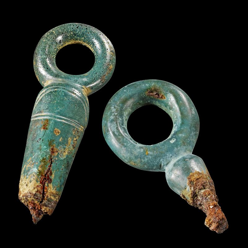 Pair of Celtic bronze attachment rings, 1st. mill. BC
