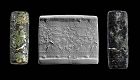 Massive high quality Assyrian cylinder seal, c. 12th.-8th. cent. BC