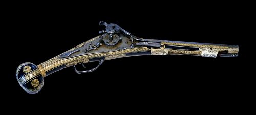 Large and important Wheel-lock Pistol, Augsburg late 16th. cent