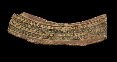 Large fragment of a Mummy Collar Cartonnage, Egyptian, 1st. mill. BC