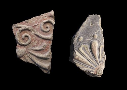 Scarce Etruscan terracotta tiles, Etruria, Vulci 6th-4th. c.