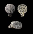 Rare and attractive stone idol head, Anatolian, 3000-2500 BC