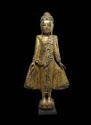 Very large gilt Buddha, Burma,74 cm. tall, late 19th.- cent.
