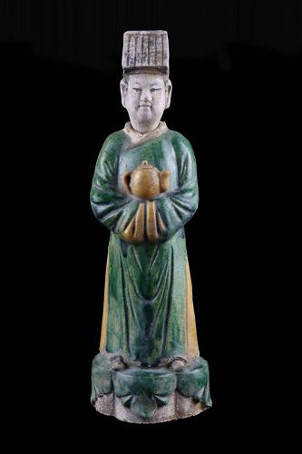 Wonderful tomb pottery Male Attendant, Ming Dynasty, 1550-1600 AD