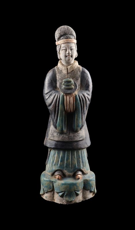 Wonderful tomb pottery Female Attendant, Ming Dynasty, 1550-1600 AD