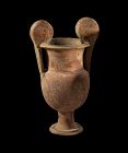 Attractive large Greek Canosan pottery volute krater, c. 4th. cent. BC