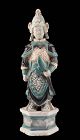 High quality Ming Dynasty pottery figure of a warrior - c. 39 cm!