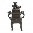 Early Chinese bronze Incense burner, Ming Dynasty, 1368-1644