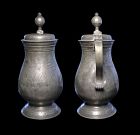 Massive rare dated European Guild pewter Flagon, dated 1716!