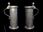 Very large inscribed German Guild pewter Stein / Tankard 18th. cent
