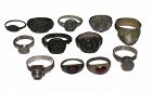 Small collection of 12 ancient silver and bronze seal rings - choice!