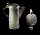 Very large 18th. century German Guild pewter Flagon, dated 1751