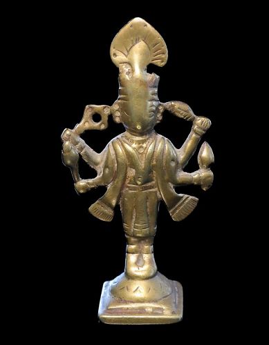 Rare early South Indian bronze figure of Kali, c. 16th.-18th. cent