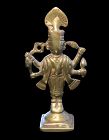 Rare early South Indian bronze figure of Kali, c. 16th.-18th. cent