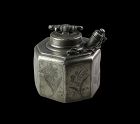 Rare 17th Century German Pewter Octagonal Tea Canister, 1679!