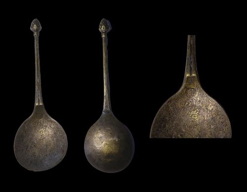 Early European gilt Laten Acorn spoon, Renaissance, English c. 1600