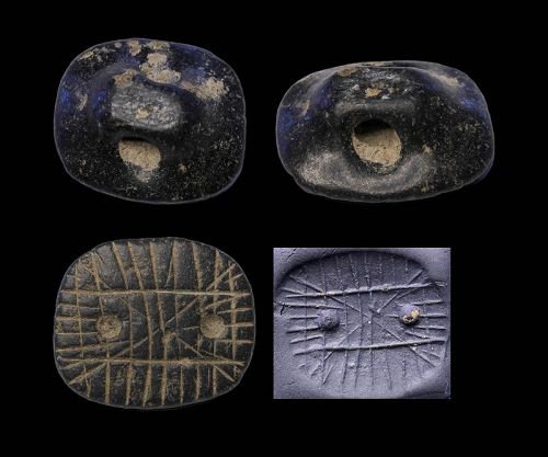 Fine early Ubaid period stamp seal, Mesopotamia, c. 5th.-4th. mill. BC
