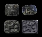 Scarce stamp seal with stylized birds, Meopotamia, 4th. mill BC