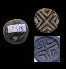 Early Mesopotamian Cruciform stamp seal, Ubaid, 5th. mill. BC