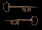 Large early European iron key, Late Medieval, c. 13th. cent.