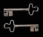 Massive 21,6 cm. iron gate key, Gothic renaissance, c. 14th. century