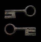 Choice Early Medieval / Byzantine bronze key, c. 10th-12th. cent.