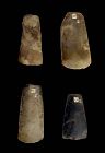 Interesting coll. of Four Danish Neolithic Axes, 3rd mill B.C.
