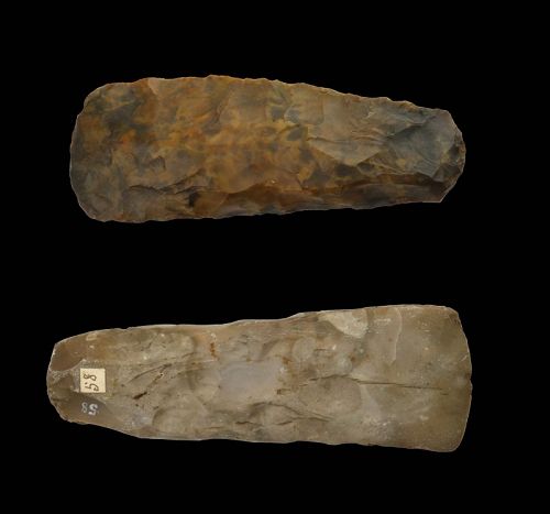 A pair of nicely patinated Danish Neolithic Axes, 4th-3rd mill BC