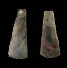 Pair of nicely patinated Thinbladed Danish Neolithic Axes, 3rd mill BC