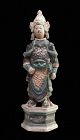 High quality Ming Dynasty pottery figure of a warrior - c. 39 cm!