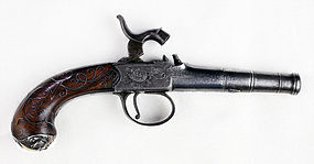 English Percussion Conversion Pistol by Ketland Gun Maker - Late 1800